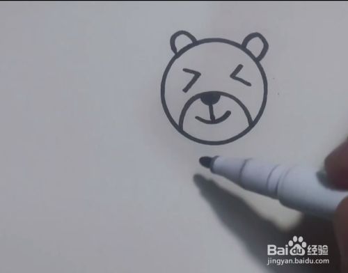 简笔画怎么画一只小熊