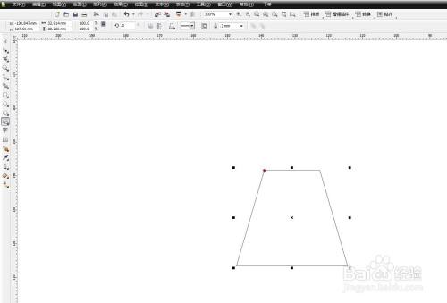 cdr软件怎么使用基本形状画梯形