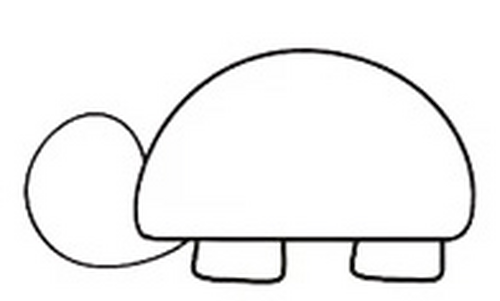 怎么画小乌龟的简笔画