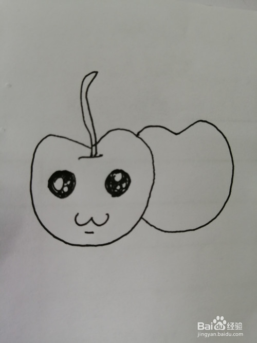 简笔画小樱桃怎么画