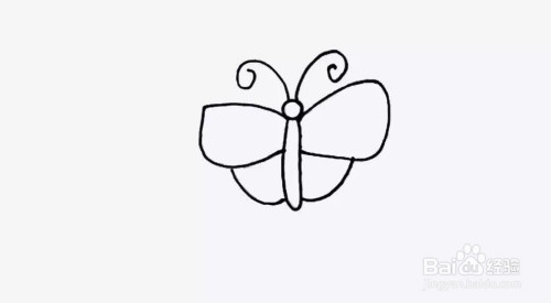 四年级小朋友怎么画蝴蝶的简笔画
