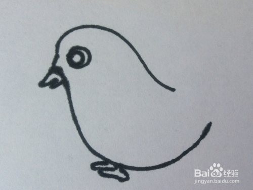 如何画鸽子的儿童画?