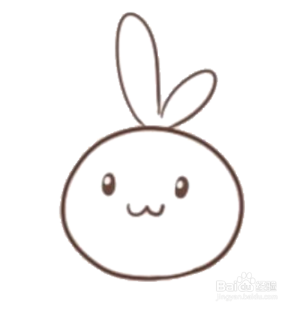简笔画:吃萝卜的兔子