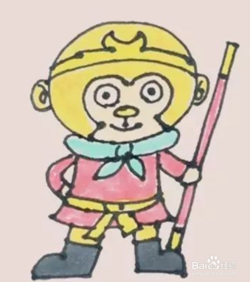 齐天大圣孙悟空简笔画