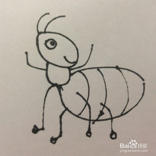 蚂蚁的简笔画如何画呢?