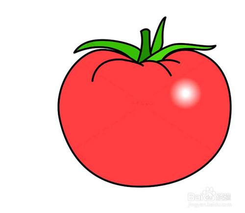 怎么画西红柿的简笔画