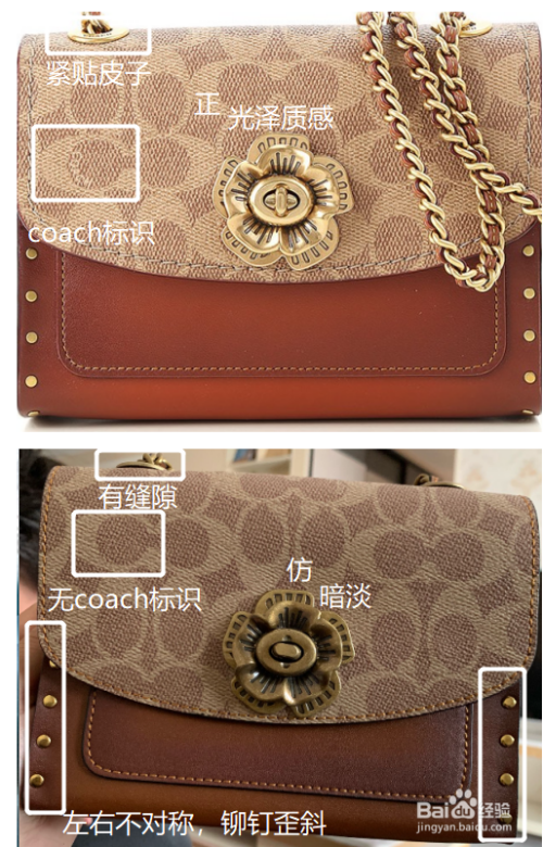 奢侈品鉴定:蔻驰coach山茶花包真假鉴定