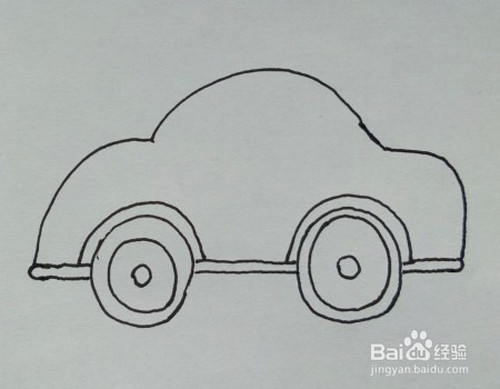 幼儿简笔画:如何一步一步画一辆小汽车