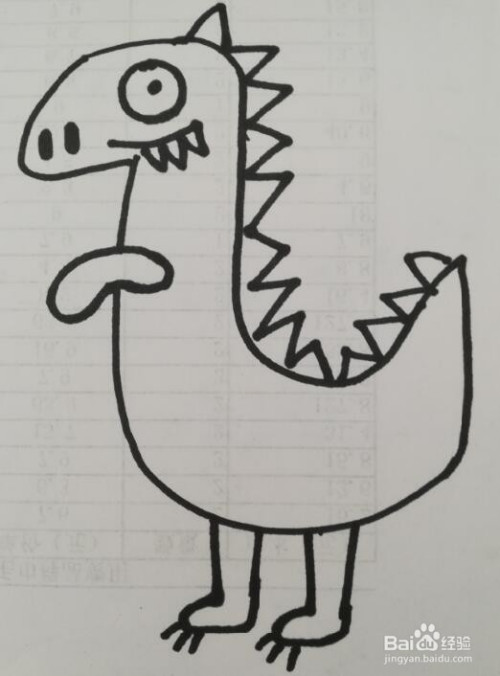 小恐龙的画法 小恐龙的简笔画