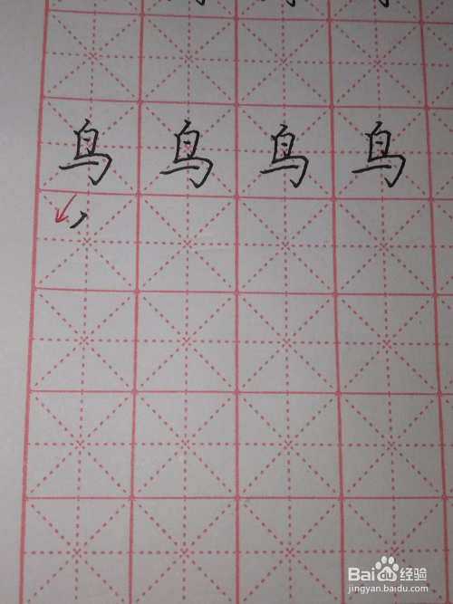 怎样写好硬笔楷书鸟字?