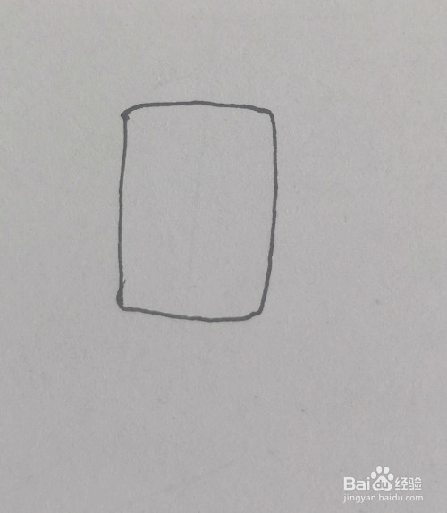 手工/爱好 > 书画/音乐  1 第一步:画一个长方形 2 第二步:在长方形