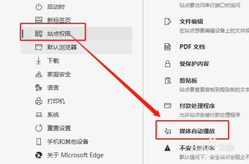 edge浏览器如何限制网页上音频和视频的播放?