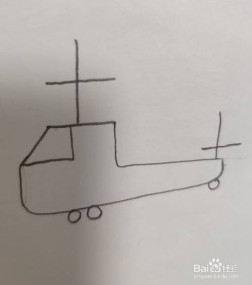 儿童简笔画直升机的多种画法