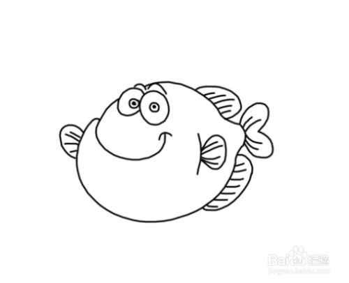 动物简笔画:胖头鱼简笔画画法