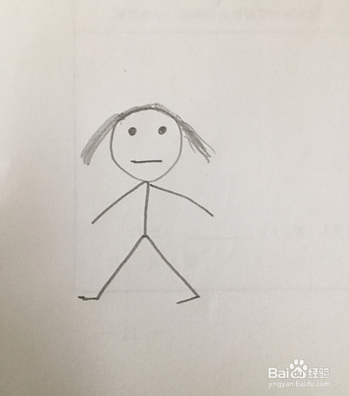 如何用简单的线条画出一个小女孩