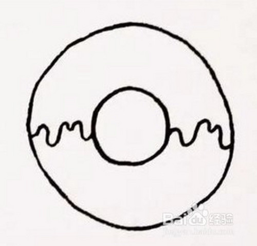 简笔画如何画出甜甜圈