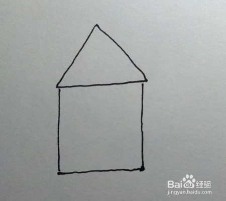幼儿简笔画:怎么画房子