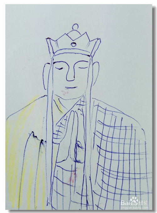 怎样画简笔画"唐僧念经"?