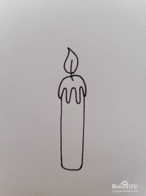 蜡烛简笔画怎么画
