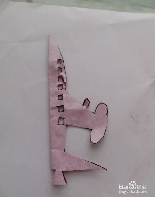 儿童趣味剪纸小飞机的剪法