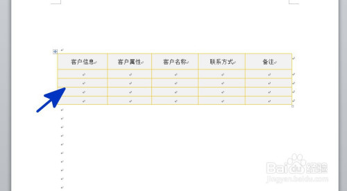 word中如何设置插入表格的行高为固定值-百度经验