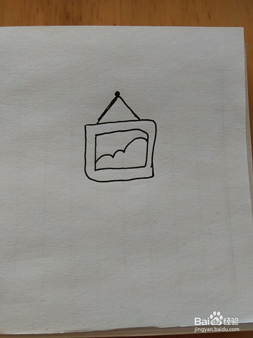 照片墙的简笔画怎么画