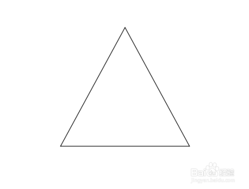 在纸上画出一个等边三角形.