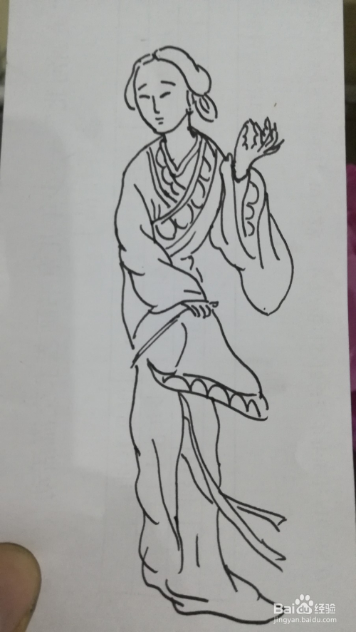 怎么画古代仕女图 仕女图简笔画