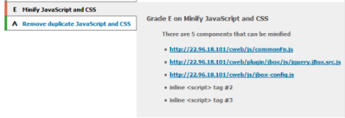 minify javascript and cs