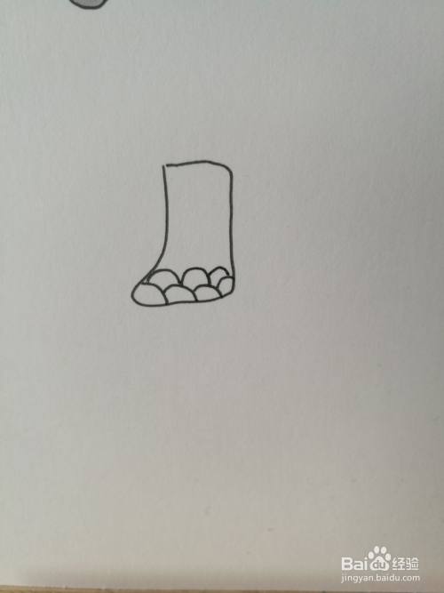 袜子的简笔画之画法十