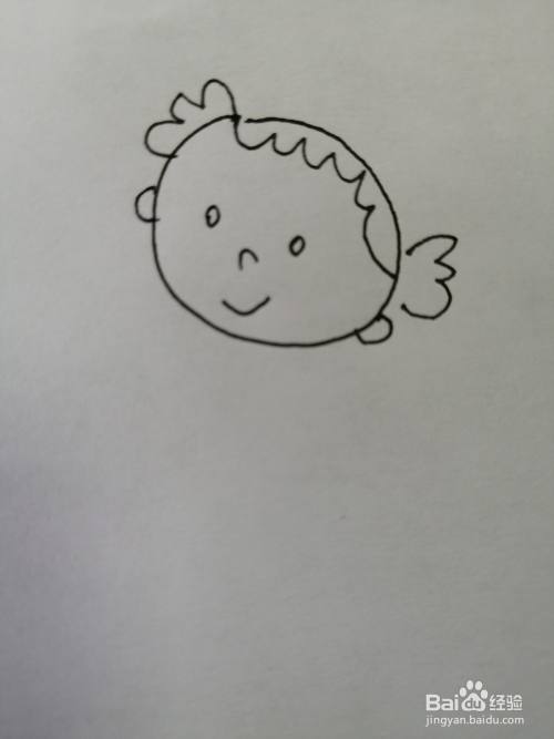 可爱的小女孩怎么画