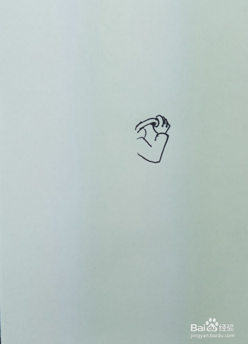 手工/爱好 > 书画/音乐  1 在白纸上用线条和曲线画出一个人的胳膊和
