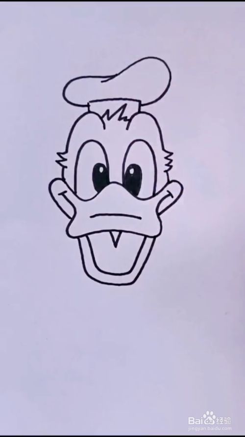 如何画唐老鸭?