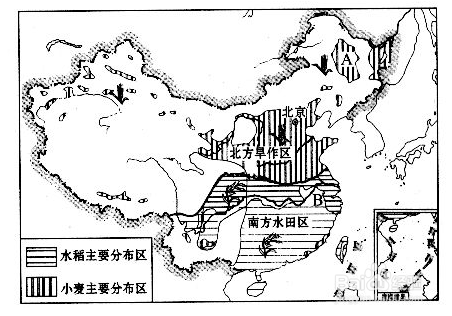 粮食作物是南稻北麦. 3 知道我国的特色农业分布.