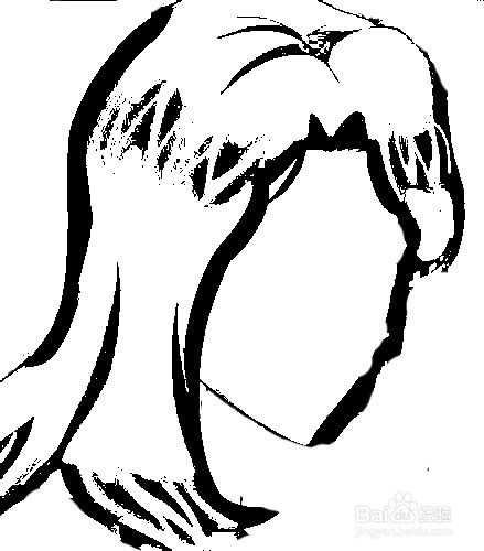 简笔画-如何画q版人物黑色五叶草菲娜丝的简笔画