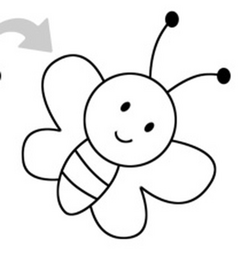 怎么画蜜蜂的简笔画