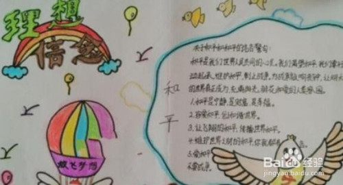 理想手抄报内容