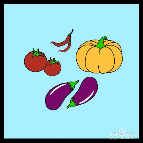 蔬菜简笔画彩色