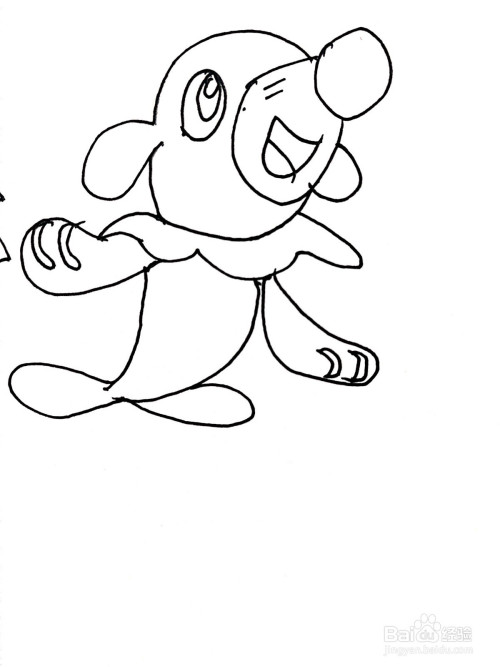 精灵宝可梦系列之球球海狮简笔画