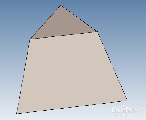 caxa3d实体设计如何用拉伸命令造三棱台?