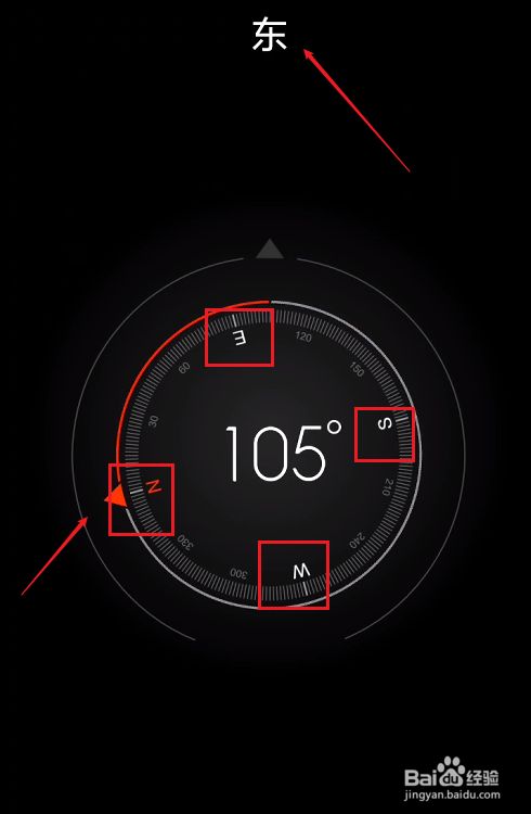东西南北指南针定位