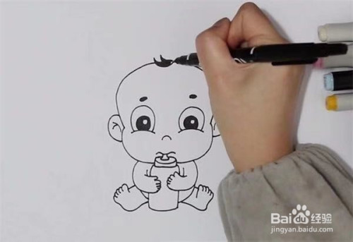 婴儿的简笔画怎么画