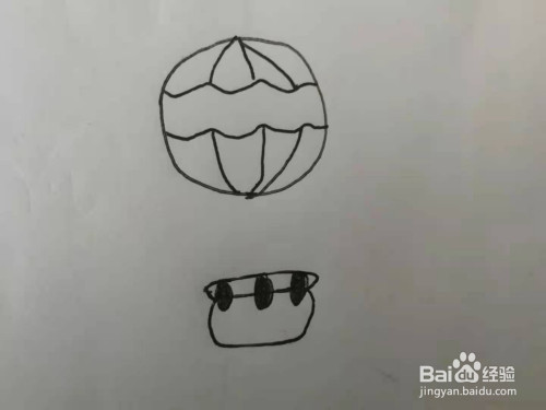 简笔画热气球