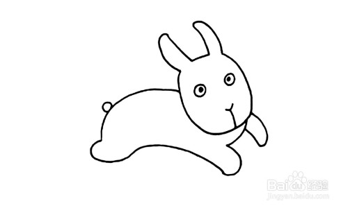 兔子侧面简笔画