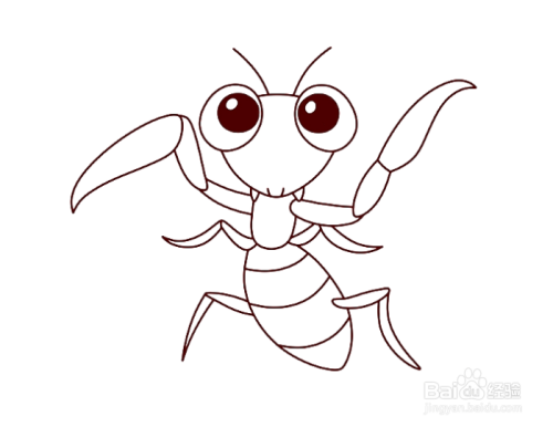 如何画螳螂的简笔画?