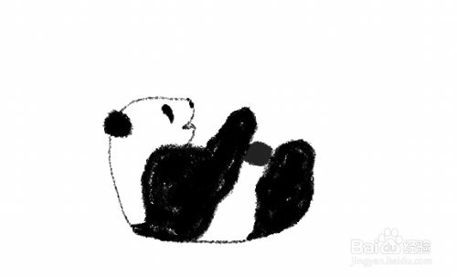 熊猫绘画怎么画
