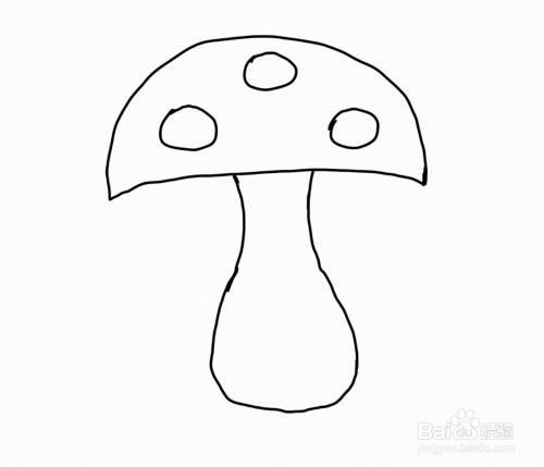 怎么画简笔画蘑菇?