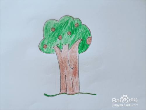 如何用铅笔画一棵树(2)