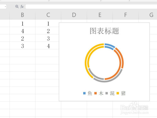 wps表格如何制作圆环图