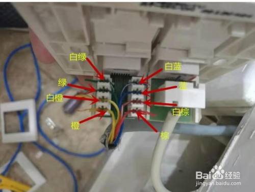 网线插座怎么接线图片